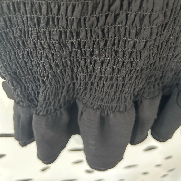 SMALL GRAFFITI BLACK RUFFLE BOTTOM DRESS - Picture 4 of 4